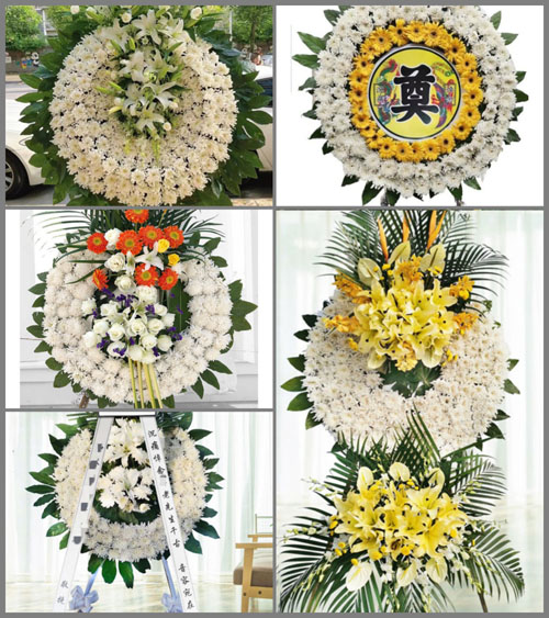 江苏常州武进区戚墅堰街道花苑社区花圈速递