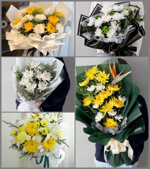 江苏常州武进区戚墅堰街道花苑社区白事花束代送